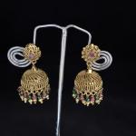 Gold Replica Butta Earings with hydro hangings ,set of 1 pair