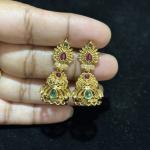 Gold Replica Butta Earings without Hanggings in Bottom ,set of 1 pair