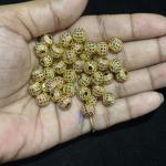 Gold Finish Multi Colour CZ Balls, Sold by 1 pc