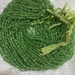 Monalisa Flat oval shape Beads  Parrot Green 4.5x7mm, Minimum Order Qty 2 lines