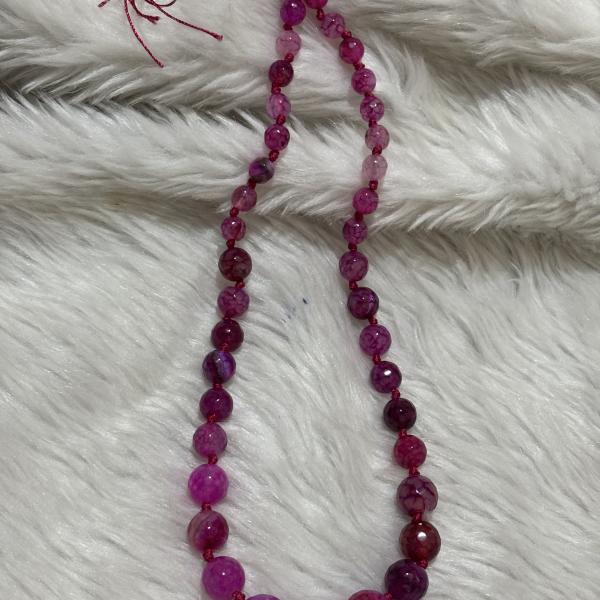 ONYX  Beads Pink colour Beaded Necklace