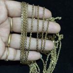 Micro Plated Mehandhi Polished Chandra Haram Link Chain ,Sizes Available