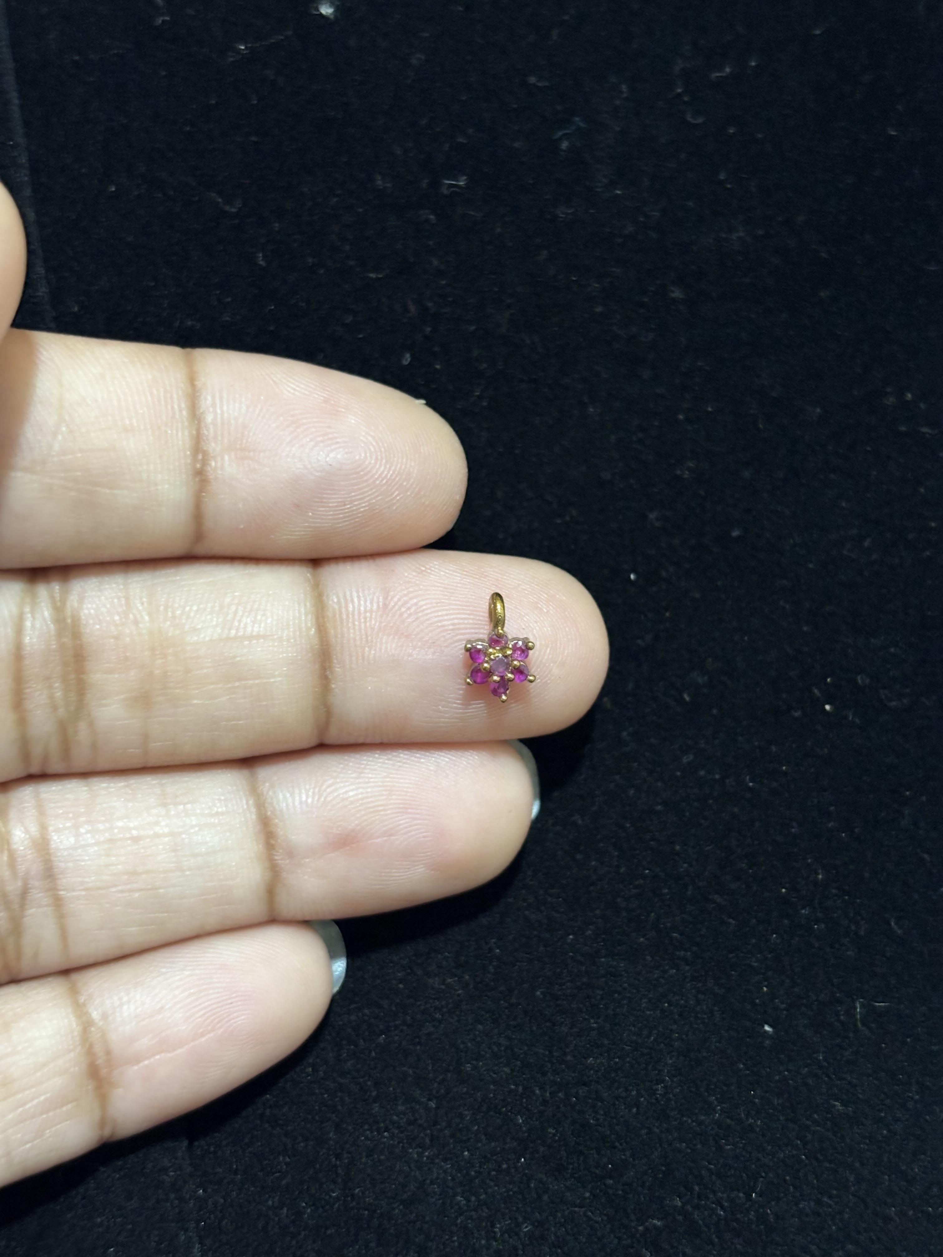 Antique Finish Stone Small Star Flower Charms, Colours Availlable, sold by 1 pc, Minimum Qty 2 pcs