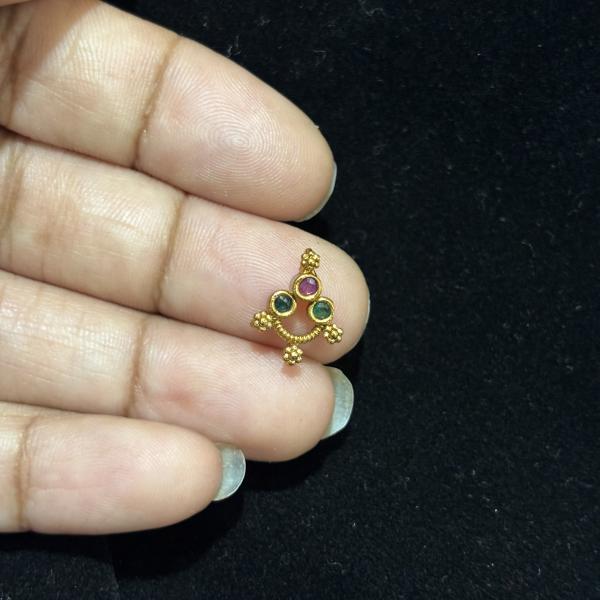 Antique Shade Multi Colour 3 holders Charms, Sold by 1 pc