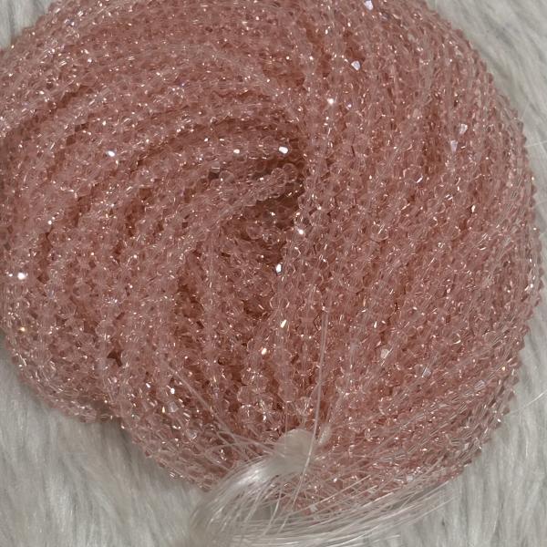 Crystals Beads 4mm size Two Side Cone Shape , Minimum Order Qty 2 lines