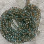 Crackle Beads Copper & Blue 8.2x7.5mm