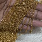 Micro plated Single link Chandraharam Chain ,sold by 1 pc (approx 30inch)