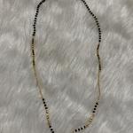 Micro Plated Customized Short Single line Black Beads 18inch