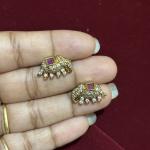 Small Elephants Side Pendants, set 1 pair