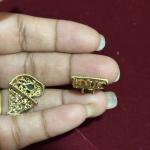 Victorian Peacock Side Pendants ,set of 1 pair