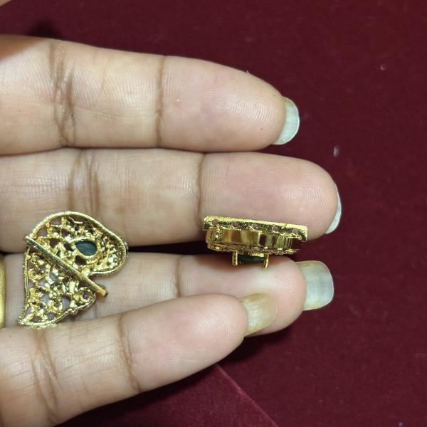 Victorian Peacock Side Pendants ,set of 1 pair