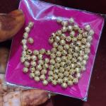 Micro Plated Gold shade Ball, Minimum qty 5pcs