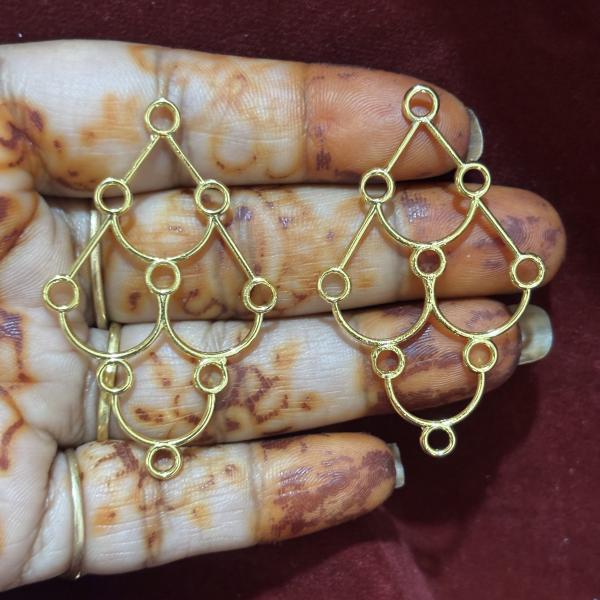 Gold Shade Ear Frames, Set of 1 Pair