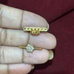 Flower shape Side Pendants, Set of 1 pair