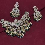 Victorian Heavy Pendants with earrings (Colours Available)