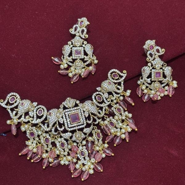 Victorian Heavy Pendants with earrings (Colours Available)