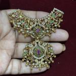One Gram Gold Rani haram Pendant Without Earrings