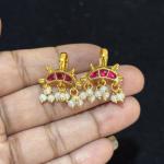 Jadav Kundan 3 Stone Moon Bugadi , set of pair