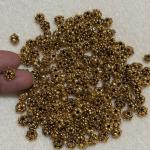 Antique Gold  Lotus Nakshi balls 6mm Sold By 1 pc