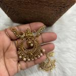 Antique lakshmi devi pendet with chand bali model without earrings