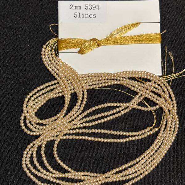 Swarosvki - Cream shade round Pearl 2mm