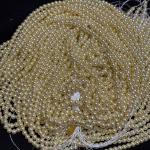 A+ Swarovski Replica 4mm Cream Shade Round Pearls