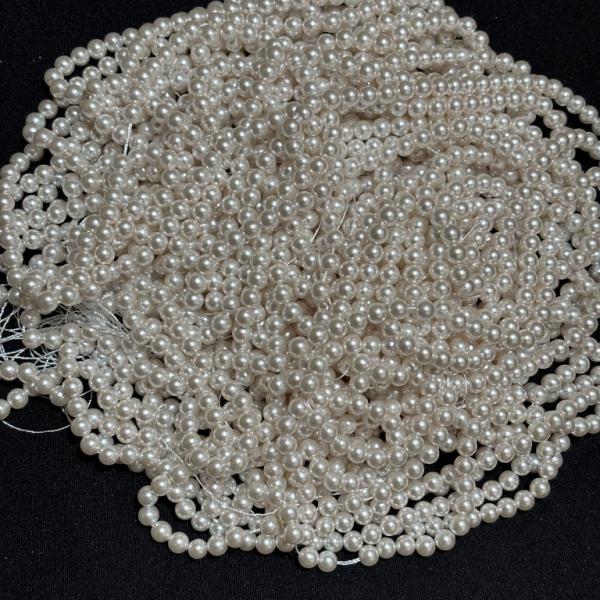 A+ Swarovski Replica 5mm White Shade Round Pearls