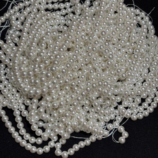 A+ Swarovski Replica  6mm White Shade Round Pearls 6mm