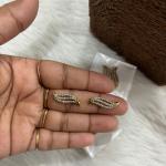 Victorian white stone Wave Model Side Brochures set 1 pair