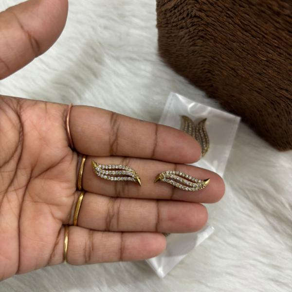 Victorian white stone Wave Model Side Brochures set 1 pair