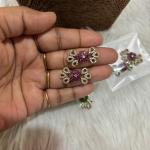 Mehandhi Finish Flower Side Brochures set 1 pair